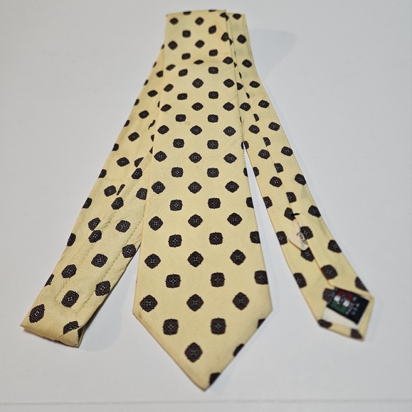 Briar Other - Briar Men's All Silk Neck Tie Size 3.25 x 56 Yellow & Red